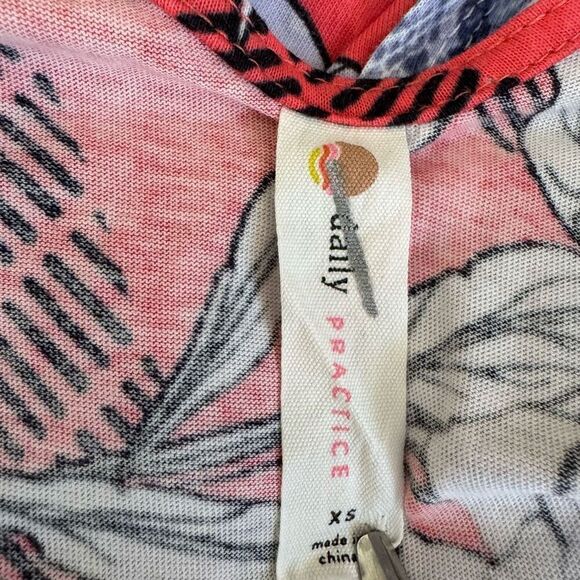 Anthropologie  Daily Practice 100% cotton Poppy Ruffled Midi Dres size XS - Picture 5 of 9